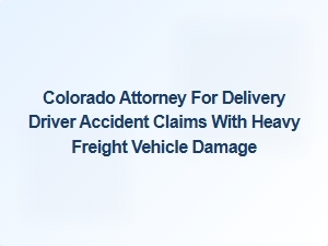 Colorado Attorney Specializing in Delivery Driver Accident Claims with Heavy Freight Vehicle Damage